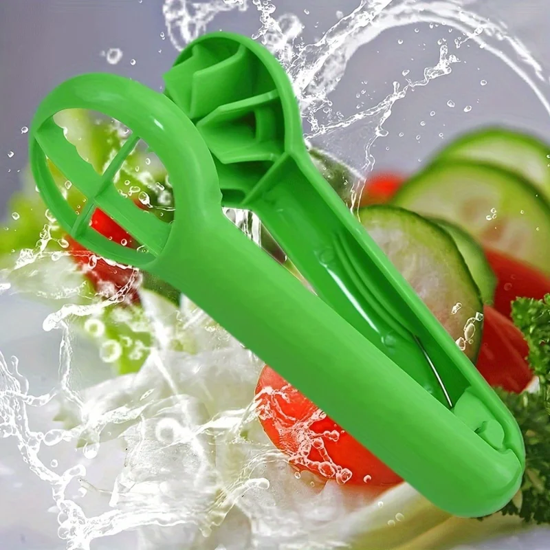 Safe & Easy Manual Fruit Slicer - Multifunctional Berry & Grape Cutter, Kid-Friendly, Kitchen Prep Tool