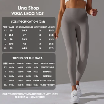 Una-Shop Elastic Waist Leggings Woman Fitness Sports Push Up Tights Quick Drying Yoga Pants Sportswear for Gym Workout Clothes 1