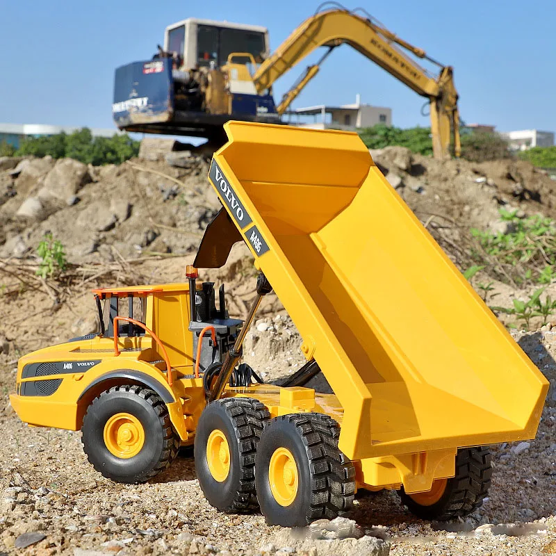 Large RC truck 1:20 Double E E591 A40G Rc Dumper Alloy Cars Trucks Remote Control Car Tractor Articulated Dump Engineering Car 4