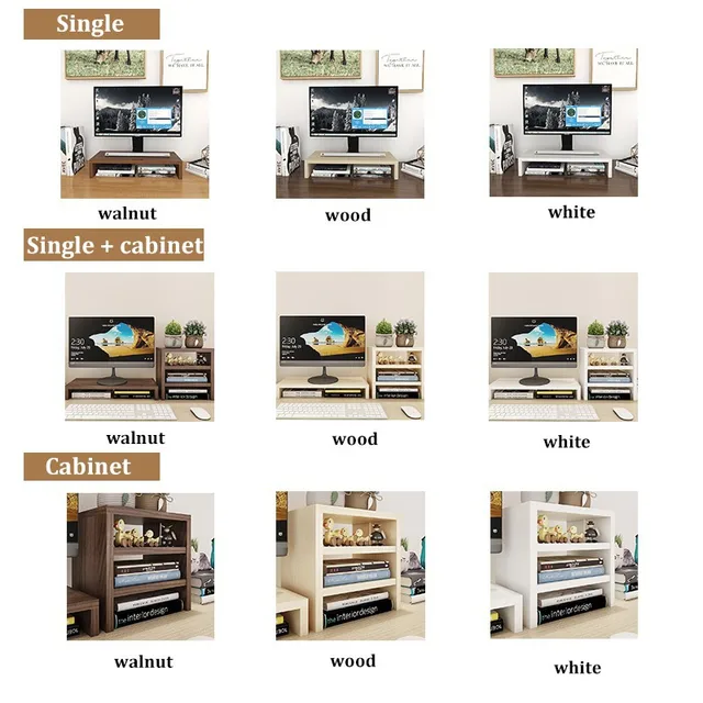 인체공학적 목재 모니터 라이저 스탠드: 작업 공간 개선 및 건강한 자세 유지