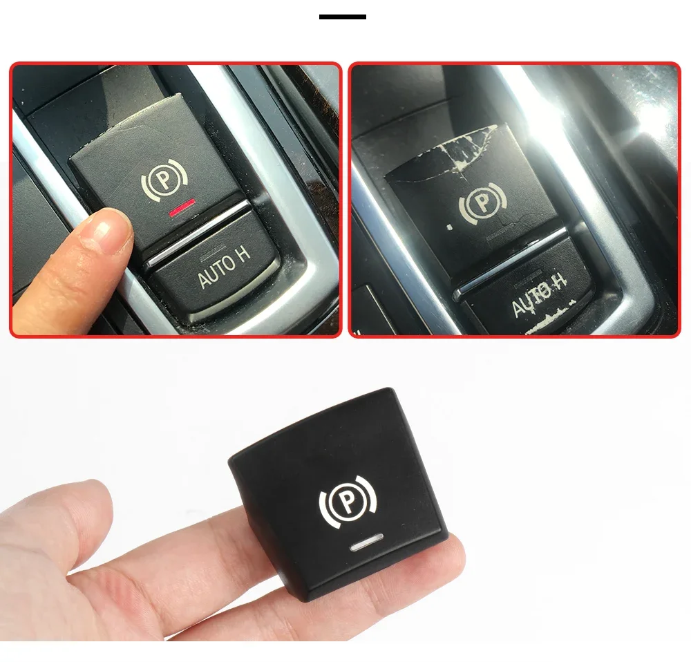 Elektronischer brems brems schalter auto p knopfsc halter abdeckung für bmw 5 7 f01 f02 f07 f10 f11 f18 f30 2009 2017 04465-05050 – Detail 5