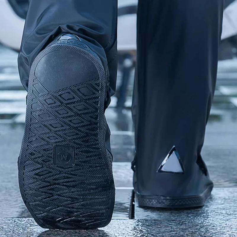 Reusable Motorcycle Scooter Dirt Bike Rain Shoes Cover Non-Slip Boot Covers Unisex Bicycle Shoes Protectors For Rainy Snowy Day
