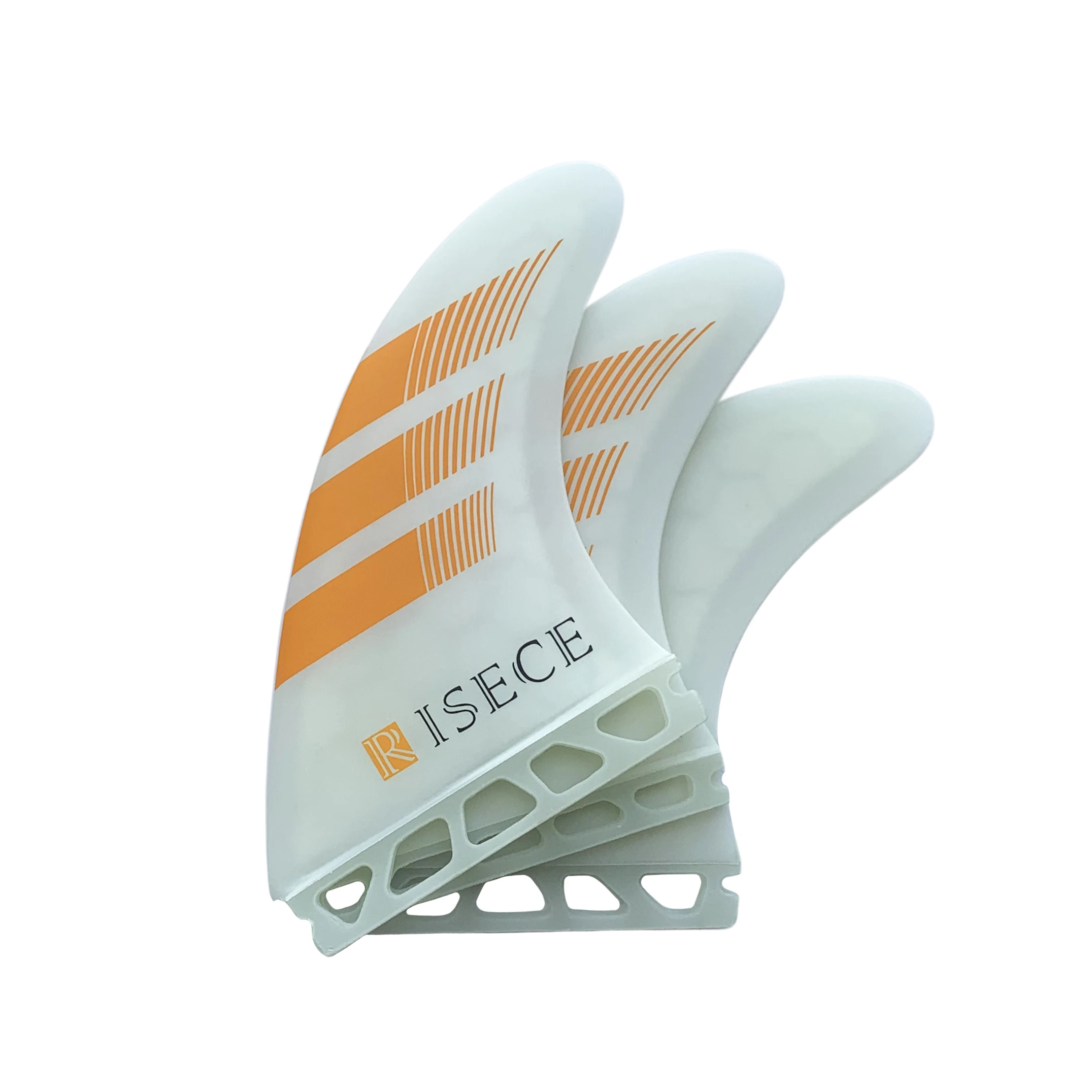 FCS II Honeycomb Surfboard Fins Single Tab MF-L Size Tri Fins Fiberglass Surfboard 3pcs per set for Surfing
