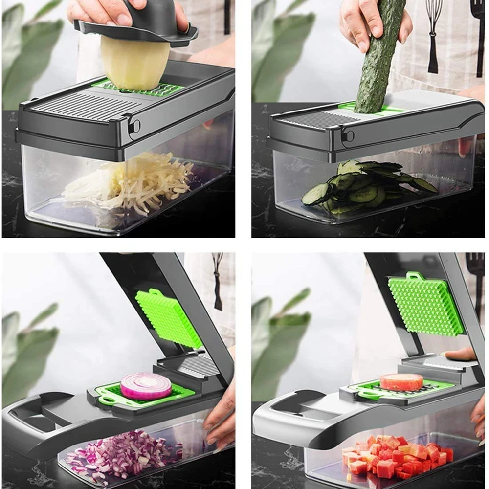 Multifunctional Mandolin Slicer Cutter Vegetable Choppers Adjustable Onion Potato Slicer Dicer Kitchen Vegetables Tools