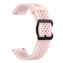 Breathable Silicone Sports Strap - 22MM Soft Band Bracelet for Xiaomi Color Sport (Pink)