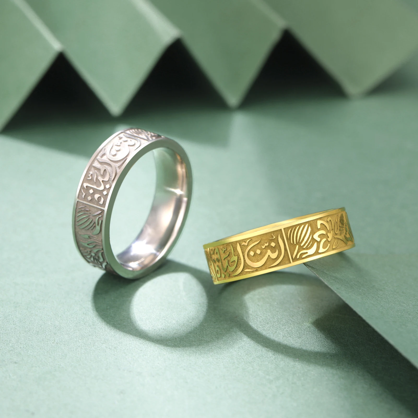 Arabic engraved ring discount