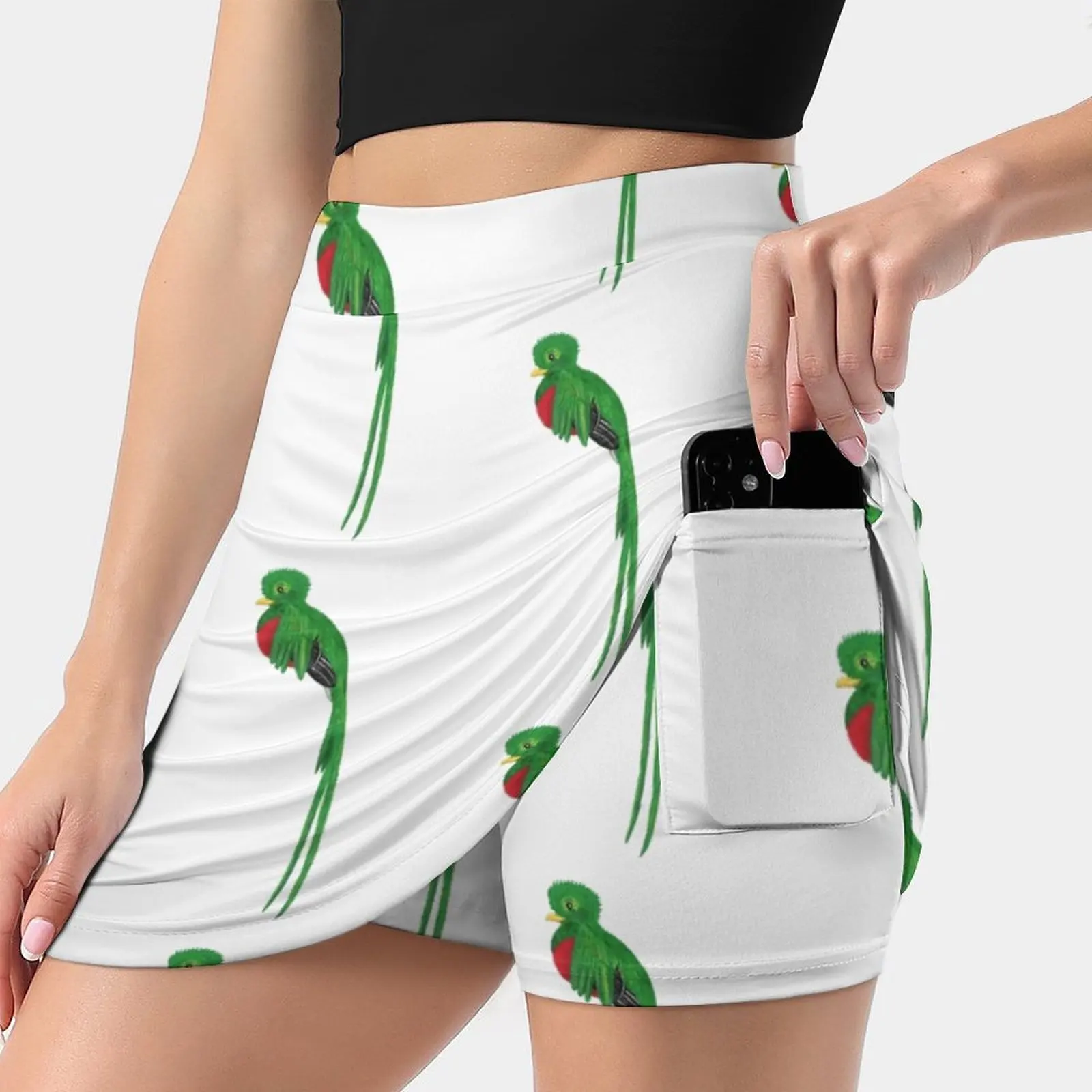 

Resplendent Quetzal Skirts Woman Fashion 2022 Pant Skirt Mini Skirts Office Short Skirt Quetzal Central America Tico Rica