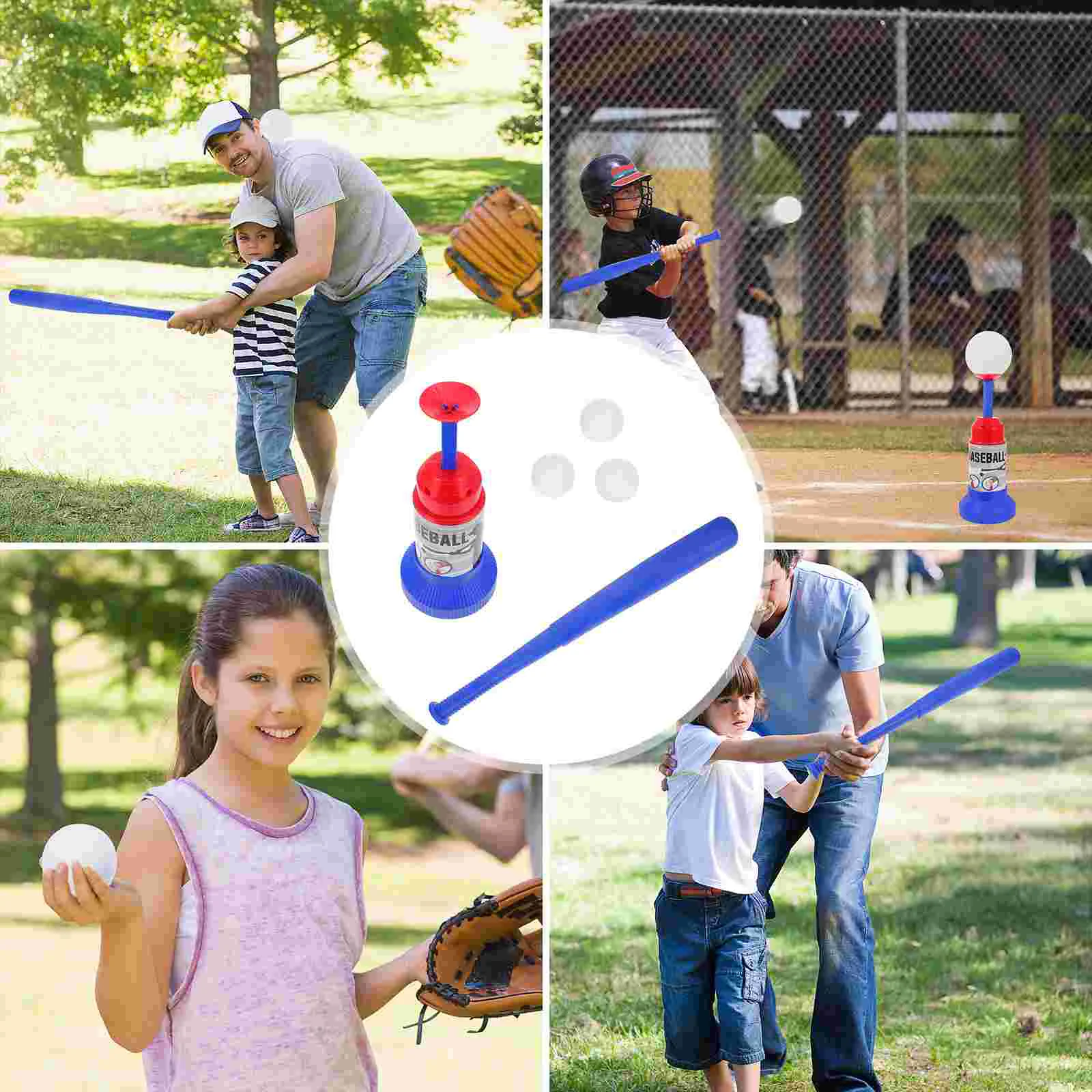 Automatic Launcher Premium Material Safe Kids Toy Baseball Training Set Batting Practice Device Softball Game Equipment