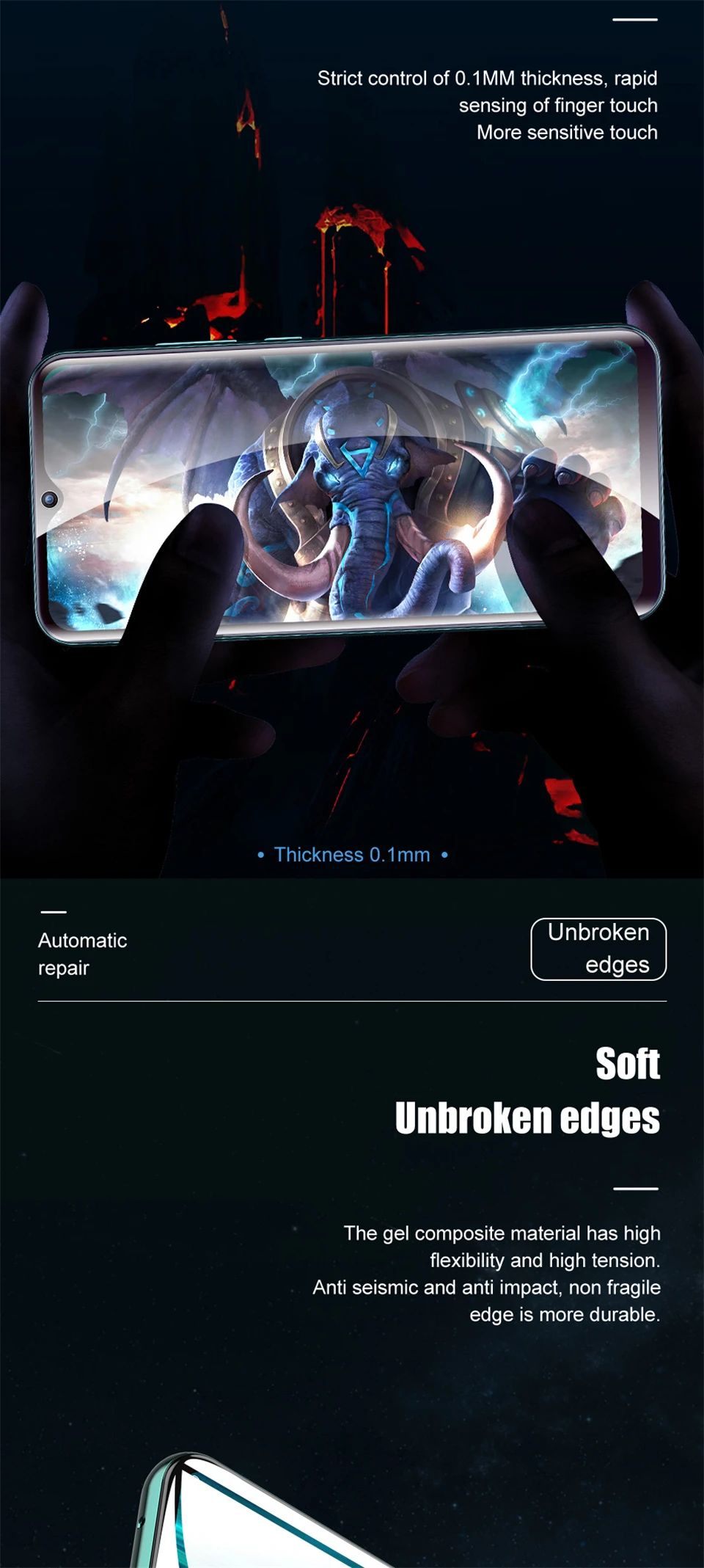 3 Stück HD Full Cover Hydrogel Film für Xiaomi Redmi Note 14 Pro 5G Plus Displayschutzfolie – Detail 11