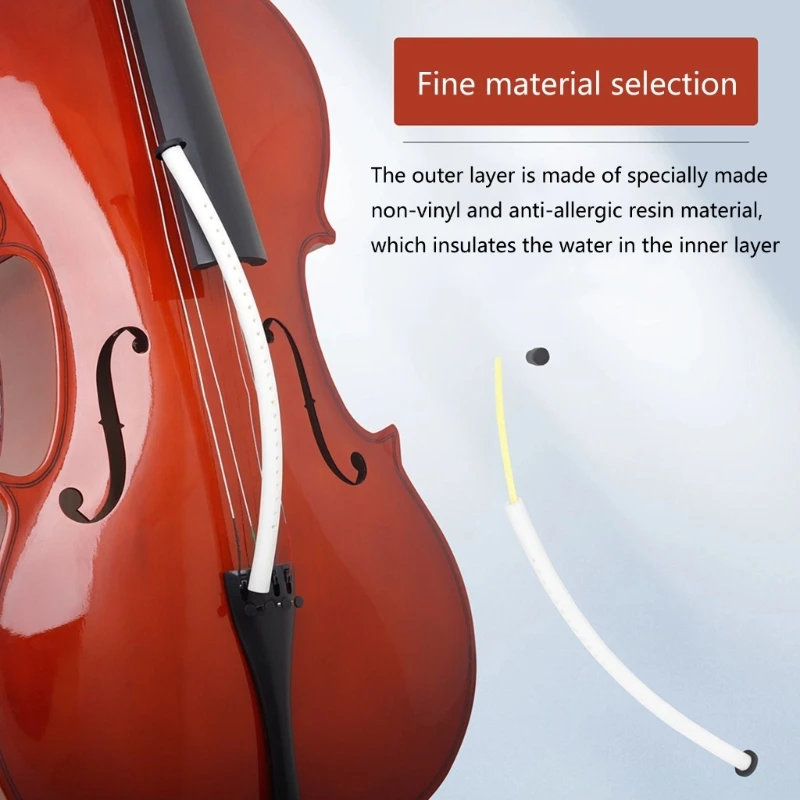 Silicone F-Hole Cello Humidifier, Sound Hole Humidifier, Prevent Cracking, Fret Ends, Top Moisture Tool