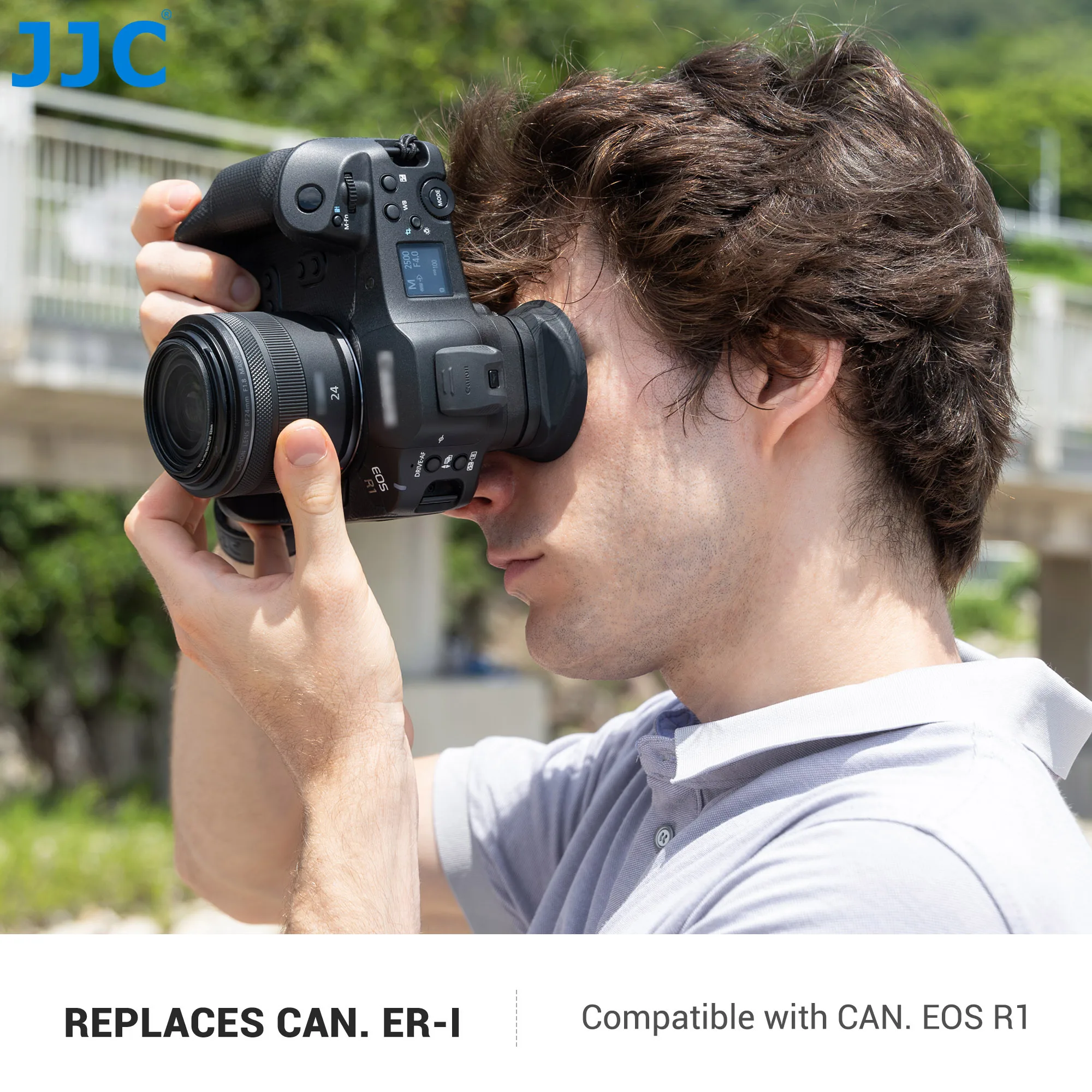 Canon EOS R1용 JJC 소프트 실리콘 아이컵 아이피스는 뷰파인더 보호용 ER-I 아이컵 확장 뷰파인더 커버를 대체합니다.