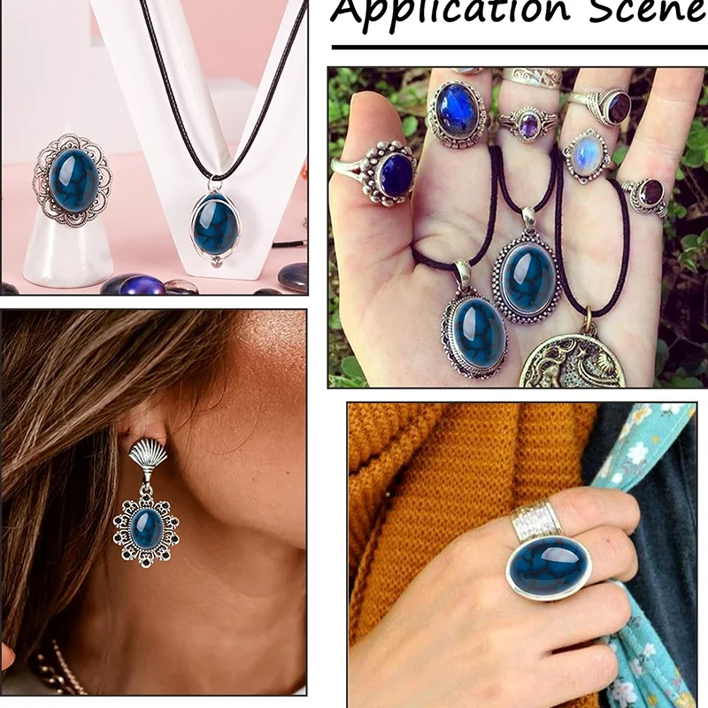 Lot De Cabochons Labradorite Bleue – Pierres Naturelles De Madagascar – 5 Mm – Plus De 25 Pièces