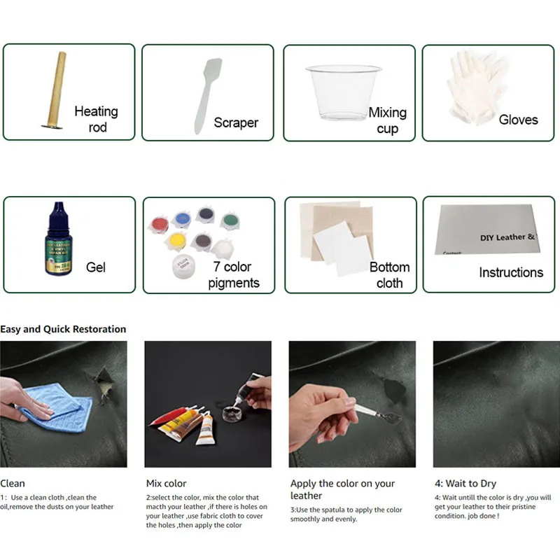 Car Seat Leather Repair Cream Vinyl Repair Kit Sofa Coats Holes Scratch Crack Cream Complementary Refurbish Tool leather repair gel,leather plastic repair wax,leather filler paste,leather repair patches,leather repair kit,leather cleaning cream,leather repair paste,leather care cream,leather repair glue,leather coating spray
