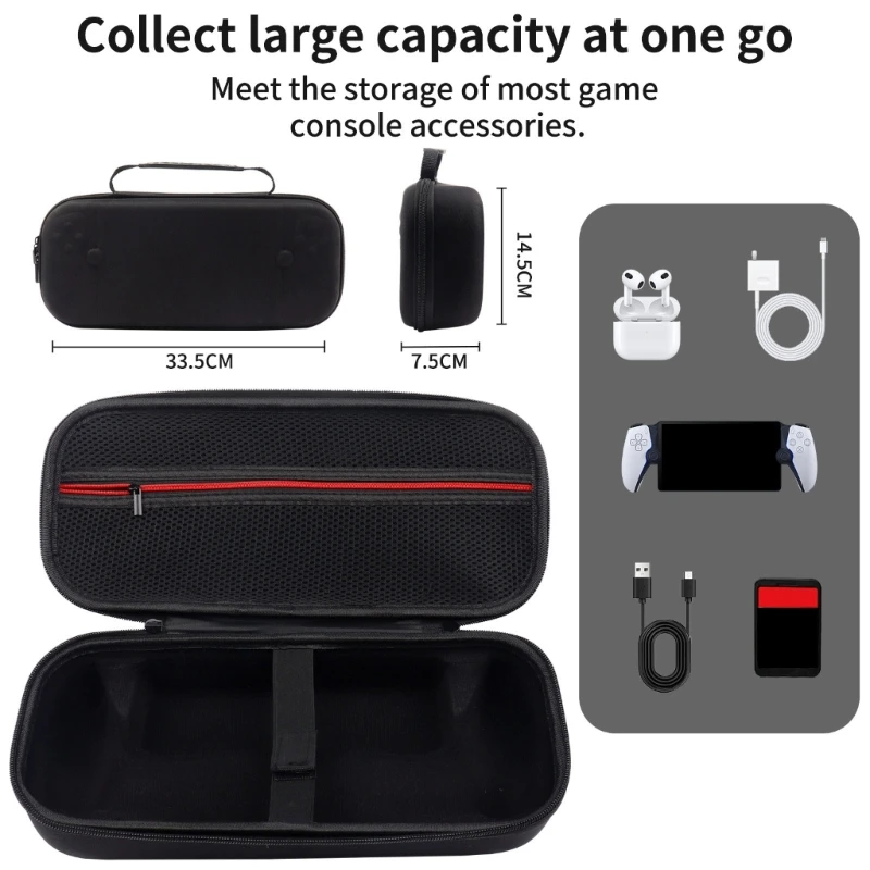 

Host Handbag Waterproof Storage Case for PS Portal Game Console Portable Storage Bag Shockproof Travel Carrying Pouch Dropship