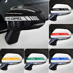 2Pcs Car Stickers Rearview Mirror Reflective Tape Car Accessories Exterior Reflective Strip for Opel Astra H G J Insignia Mokka