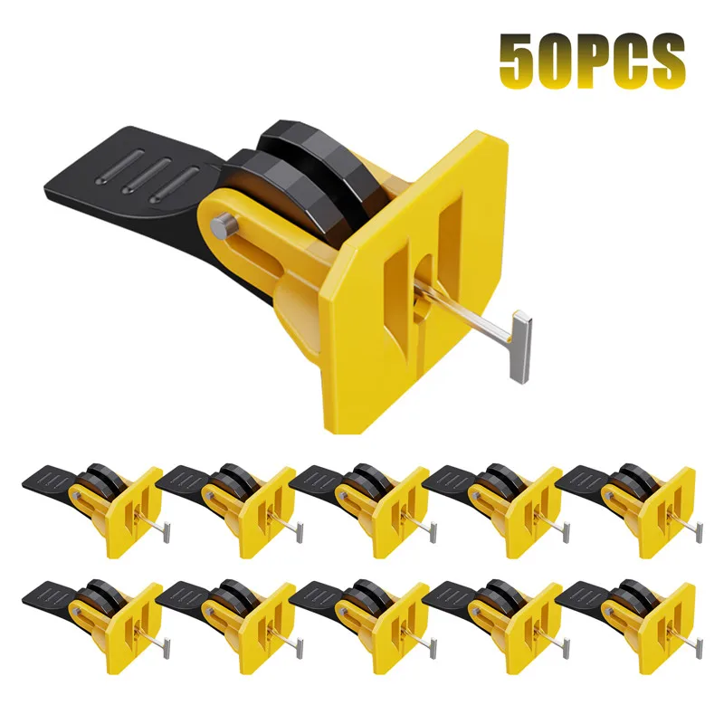 

50PCS Tile Leveling Device 2mm Tile Leveler Adjuster Plastic Reusable Positioning Leveler Locator Spacers For Tile Laying