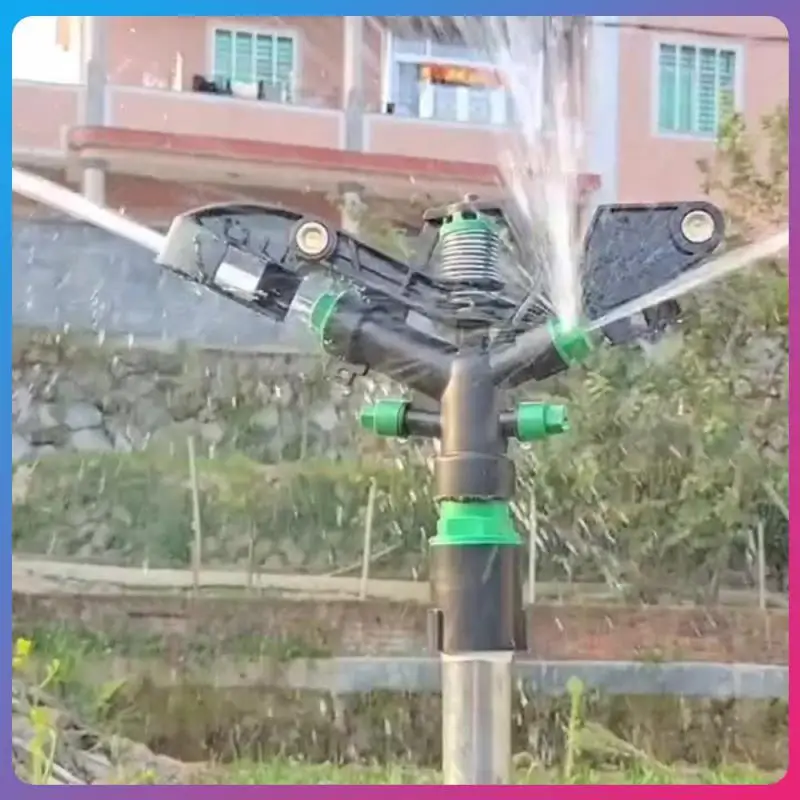 

Irrigation Sprinkler Rocker 1 Inch Plastic Four-mouth Lawn Nozzle 4 Nozzles Automatic Rotating Garden Agricultural Watering
