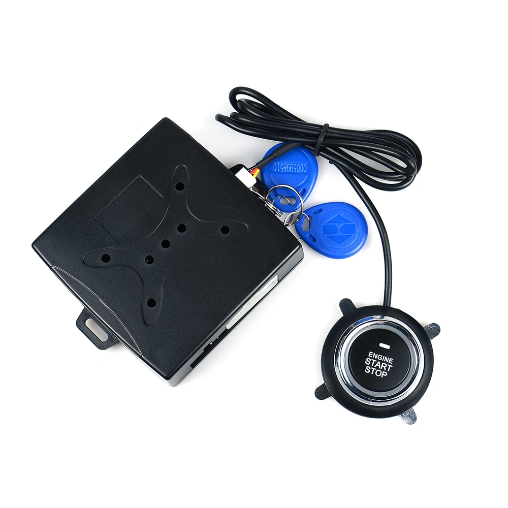 Auto Car Alarm Car Engine Push Start Button R-FID Lock Ignition Starter Keyless Entry Start Stop Immobilizer Anti-theft System car alarm kit,car start button,car start stop button