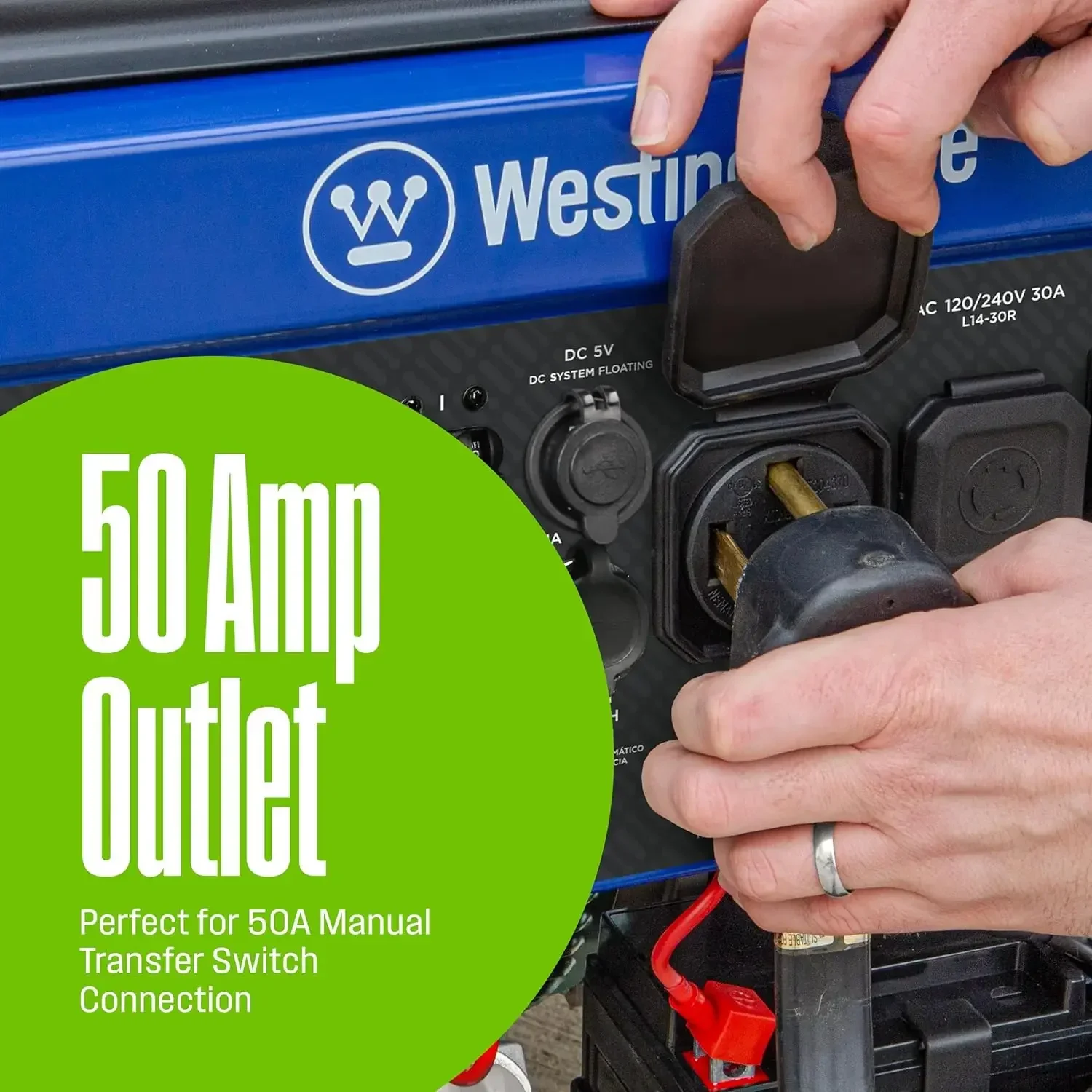 Outdoor Power Equipment Home Backup Portable Generator Remote Electric Start Transfer Switch Ready Plug-and-Play