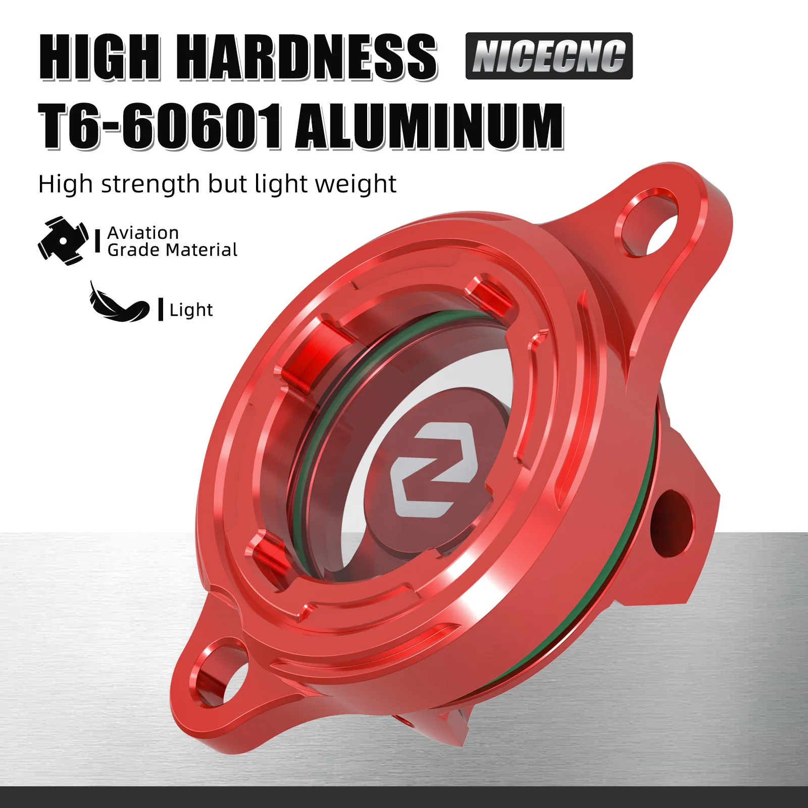 NICECNC ATV-Ölfilterabdeckung für Honda TRX450R 2004–2005. Hochtemperaturbeständige, auslaufsichere Ölreinigerkappe # 11333-HP1-670 – Detail 4