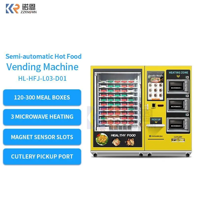 Hot Food Vending Machine with Whole Air Heated 