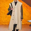 Men's Long Casual Vest Fashion Urban Trend Sleeveless Loose Lapel Large Loose Solid Color Versatile Long Vest Coat 2