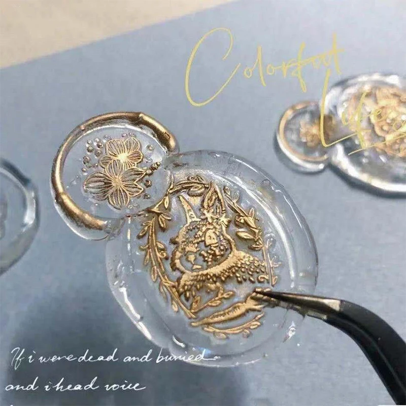 Wax Seals Glue Sticks 10pcs Crystal Clear Wax Seal Sticks Glue Gun Sealing Wax Sticks 14mmx7mm Sealing Sticks Seal Stamp