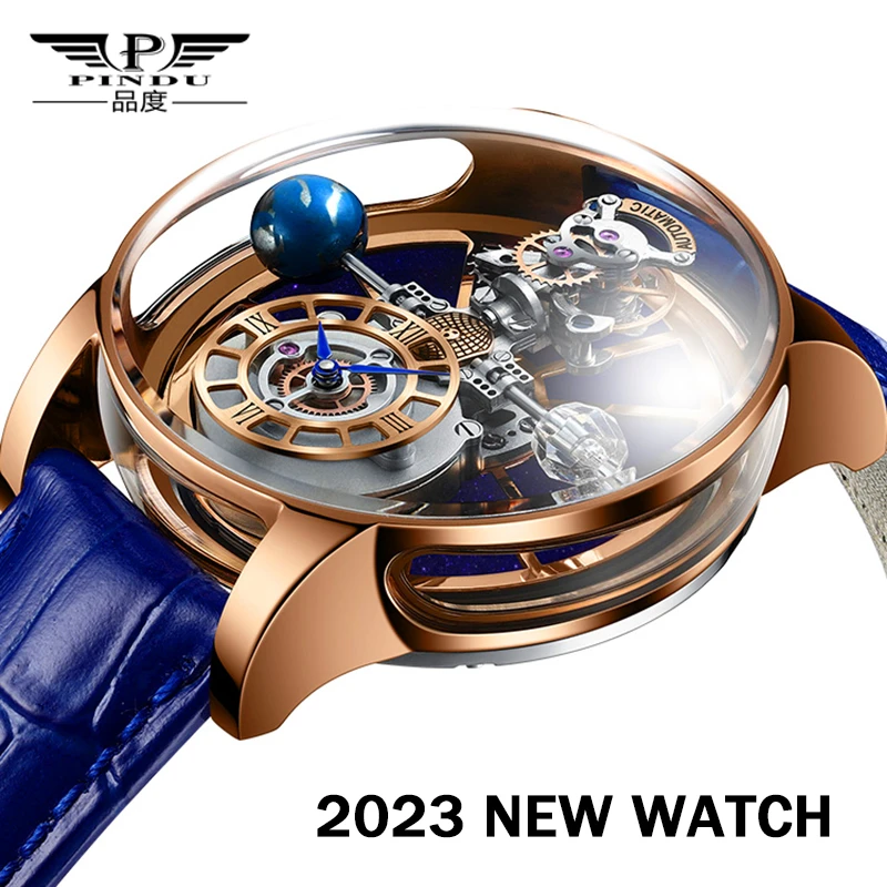 2023 Pindu Design Mens Watches Diamond Tourbillon Top Brand Luxury