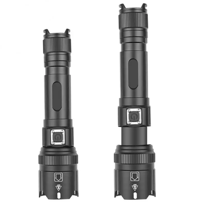 

XHP50 Bright Flashlight Type-c USB Rechargeable Telescopic Zoom Power Display High Brightness 1000 Lumens Flashlight