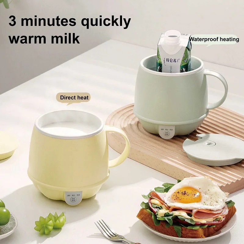 500ml Mini Electric Kettle Office Smart Health Cup Heating Cup Multi-function Electric Stew Cup Home Hot Milk Thermos Cup 220V 3