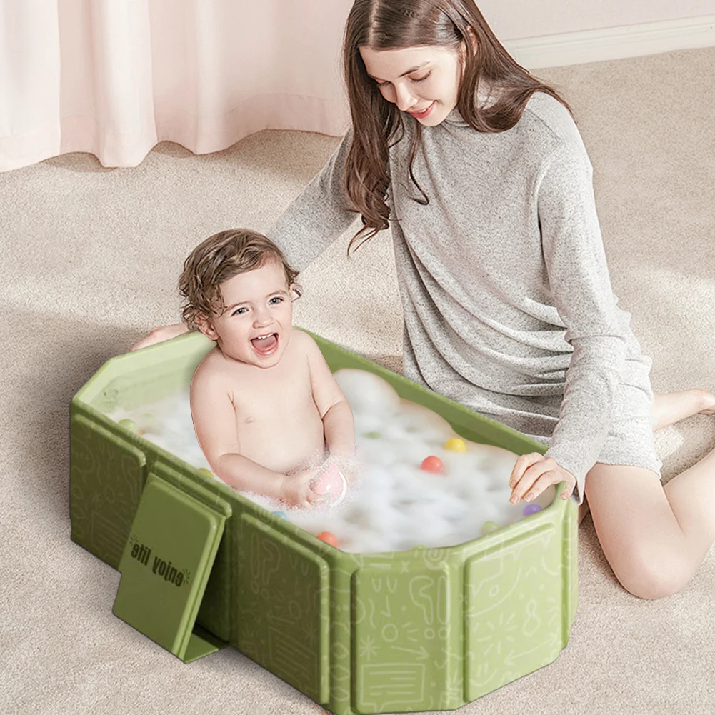 Collapsible Baby Bathtub for Infants and Toddlers