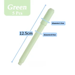 Set of 5 Artistic Pencil Extenders and Holders for Enhanced Grip and Comfort (Green - 5Pcs)
