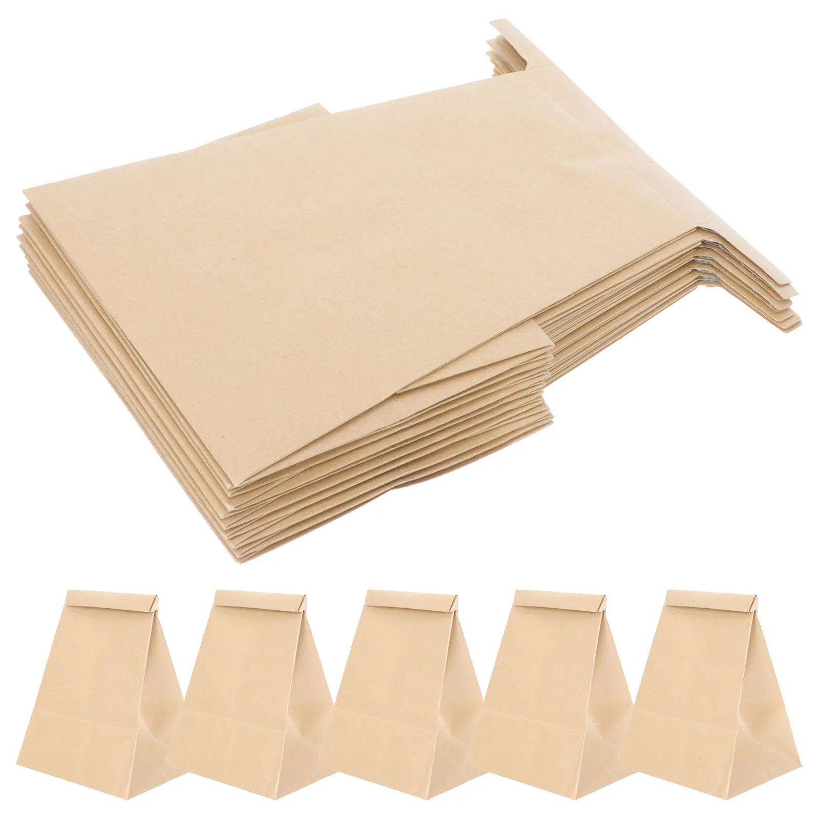 10Pcs 구토 가방 자체 밀봉 일회용 크래프트 종이 여행용 멀증 방지 휴대용 구토 가방 자동차용 다기능 쓰레기 봉투