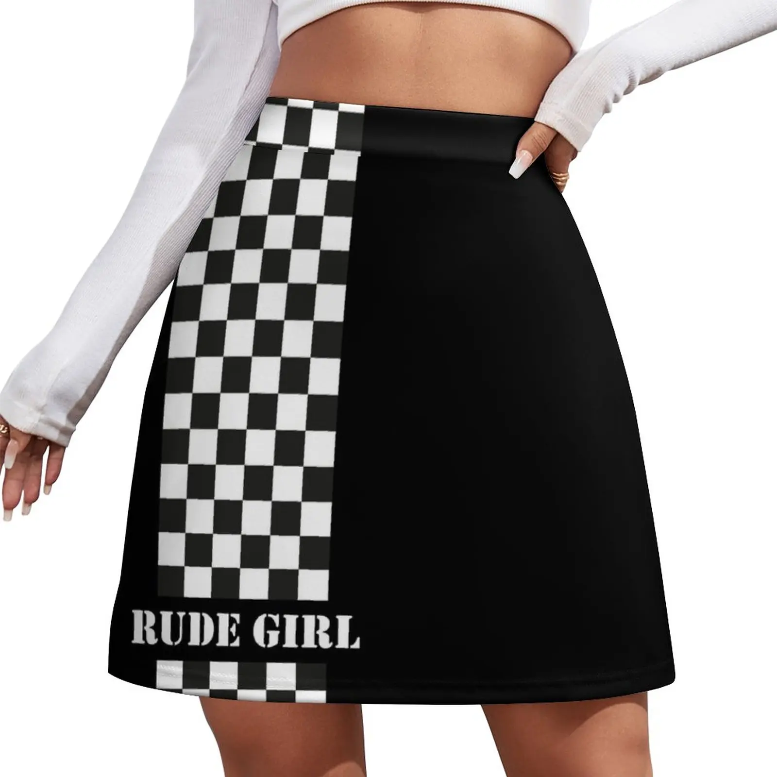 Rude Girl - Two Tone Mini Skirt Short skirt woman midi skirt for women summer clothes Women clothing