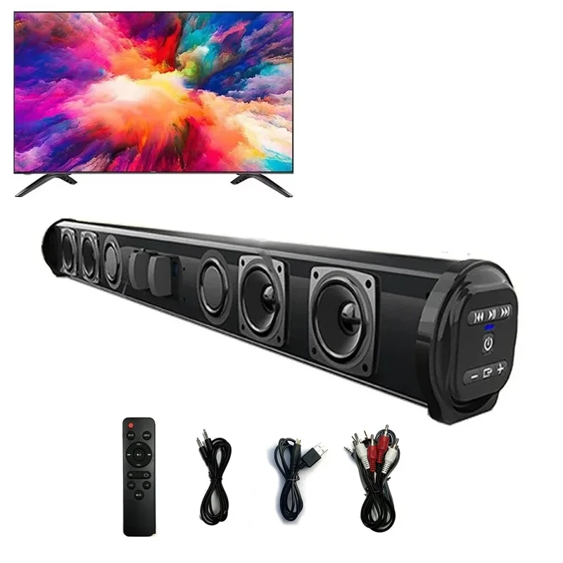 Проводной/беспроводной Саундбар для домашнего кинотеатра, 40 Вт, динамик с дистанционным управлением, Bluetooth саундбар, сабвуфер для телефона, компьютера