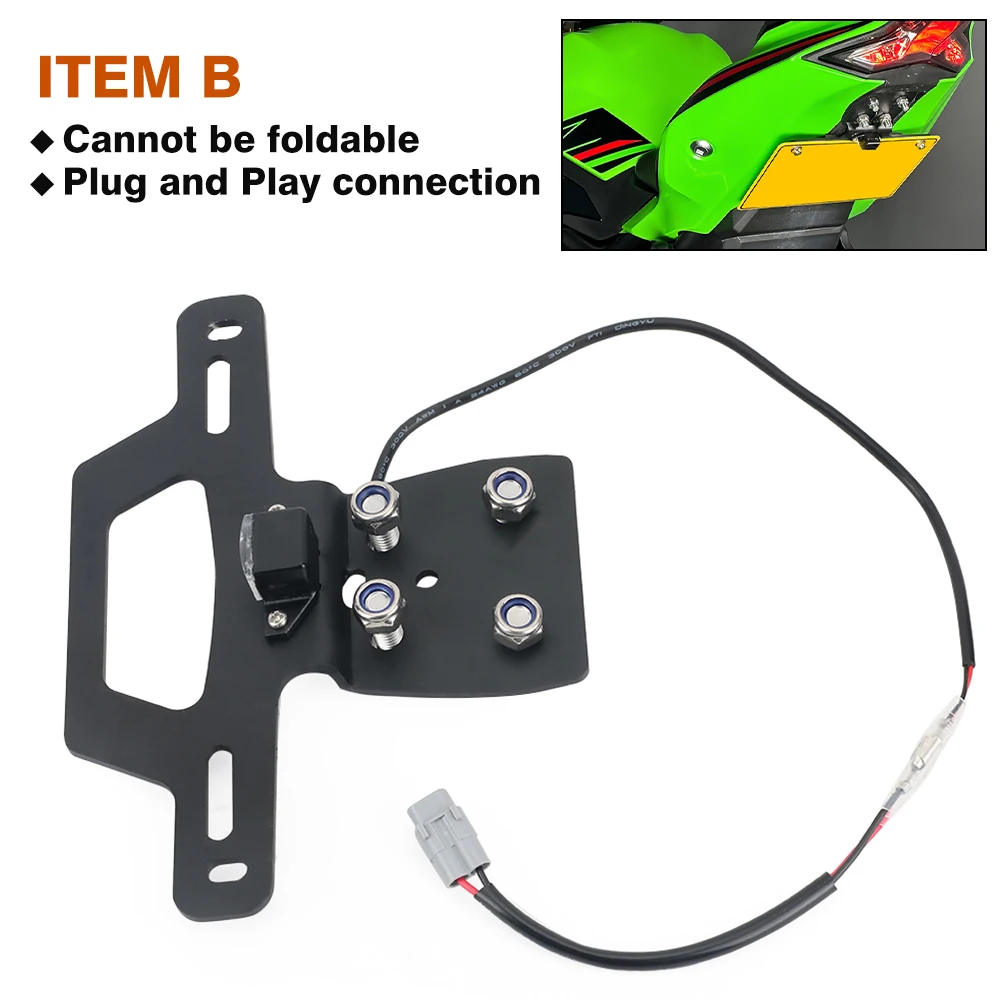 りったー Amazon.com: ZX-6R License Plate Holder LOW-MOUNT FENDER ELIMINATOR