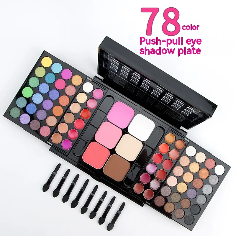 Makeup Set Box for Women Combination Matte Eyeshadow Lipstick Eyeliner Concealer Powder
