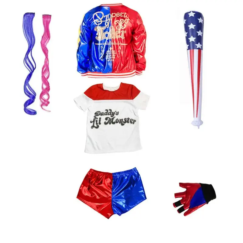 Cosplay Costume Girls Squad Monster Quinn Outfit