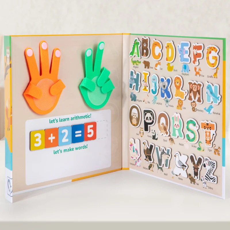 Magnetic Alphabet Montessori-Inspired Preschool STEM Toys finger operations  ABC Spelling Game Toddler Learning Early Education