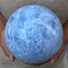 Natural Blue Calcite Gemstone Sphere Celestine Quartz Healing Stone Ball Crystal Home Deco 1