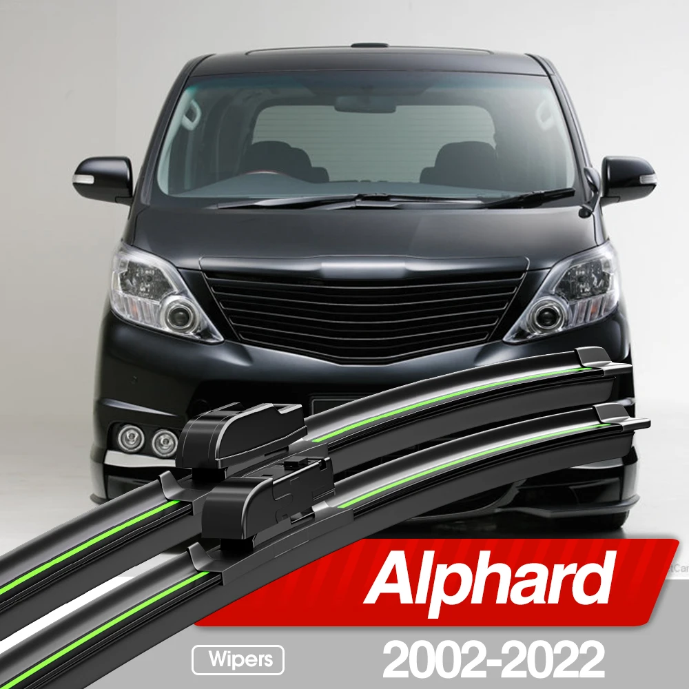 

For Toyota Alphard 2002-2022 Front Windshield Wiper Blades 2pcs Windscreen Window Accessories 2003 2007 2008 2014 2015 2019 2020