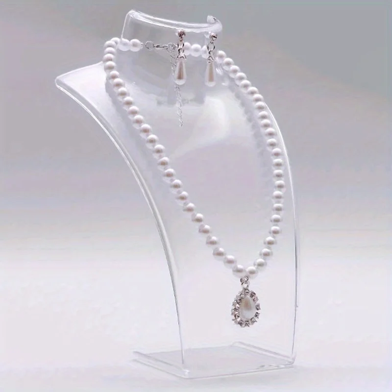 1PC Jewelry Display Stand For Necklace Pendant Portrait Neck Jewelry Rack Earring Storage Rack