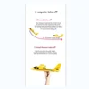 DIY RC Planes for Kids, Remote Control Airplanes Outdoor 2.4GHz 2-CH DIY Easy to RC Airplane Yellow 1