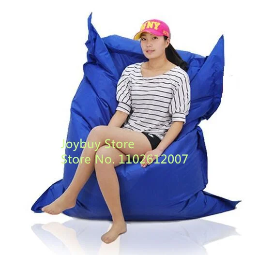 Waterproof Big Size Square Lazy Sofa Bean Bag Solid Chair Covers Without Filler/Inner Puff Couch Tatami for Outdoor