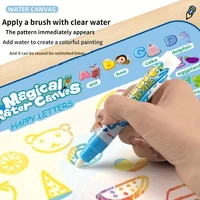 100x80cm Water Doodle Mat Magic Drawing Doodling Mat Coloring Mat Drawing Board Educational Toys for 2-7 Years Old Boys and Girl 2