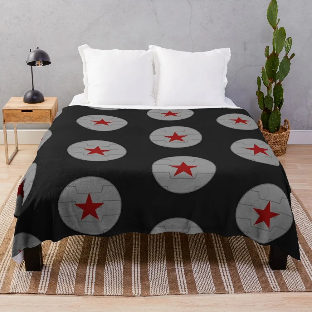 

Winter soldier emblem Throw Blanket Single Blanket Beach Blanket