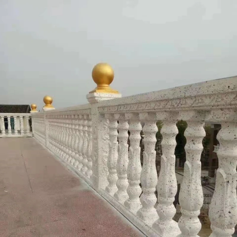 Precast Concrete Balustrade Post Mould, Durable Cement Plaster, Fence Columns Moulding for Outdoors Balcony, 60cm/ 23.62in