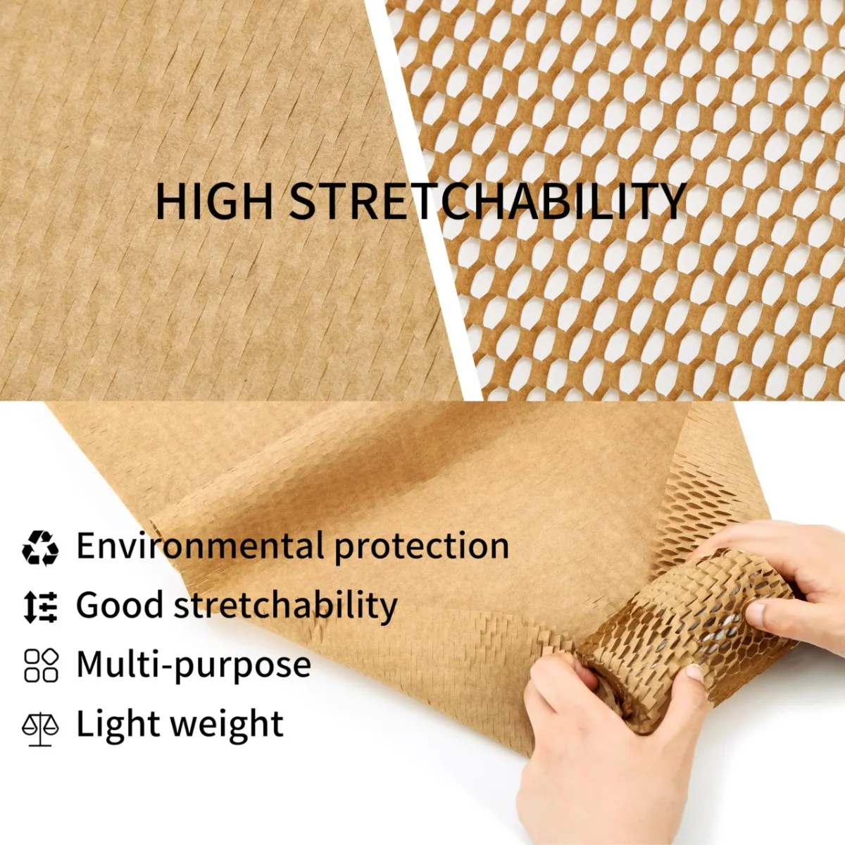 Wholesale Honeycomb Packing Paper Cushioning for Shipping Boxes Gift Wrapping 100% Recyclable Crash Protection Crash Protection