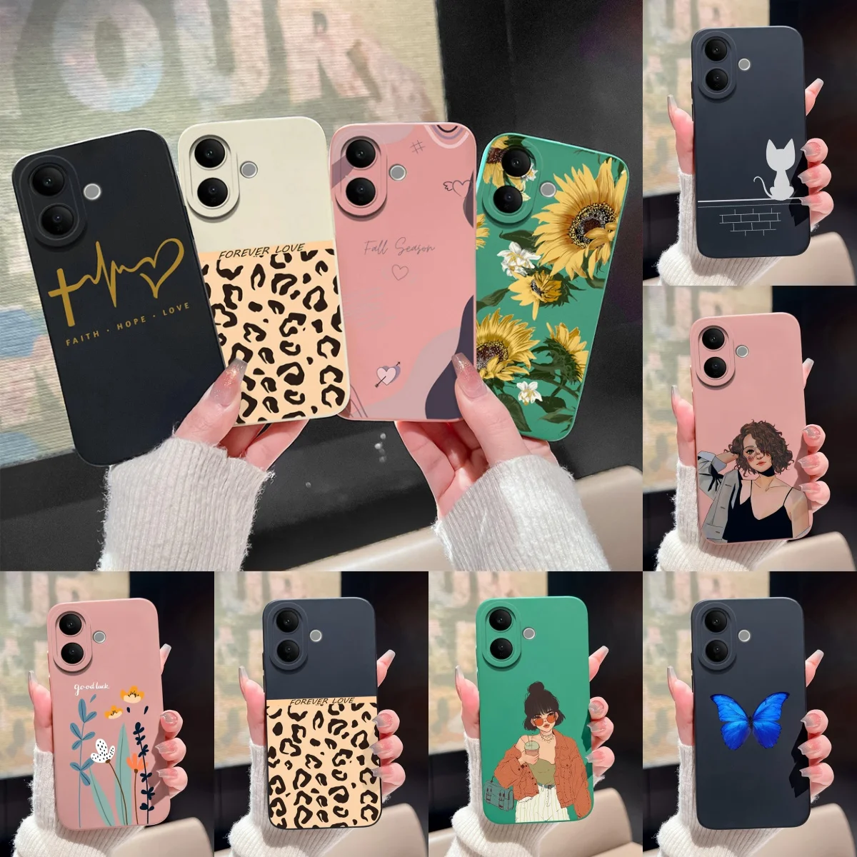 Sweet Girl Sunflower Fall Prevention Phone Case - Unique Protector