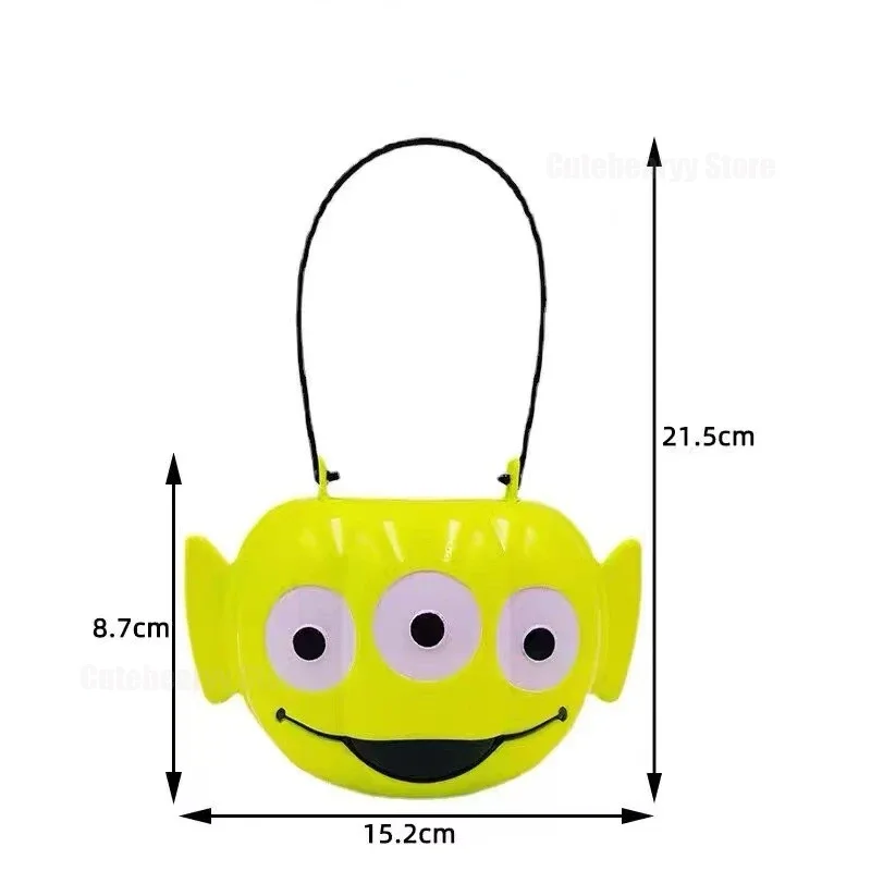 Disney Mickey Jack-o-lantern Storage Bucket New Cute Cartoon Fashion Kids Candy Cookie Snack Bucket Storage Birthday Gift